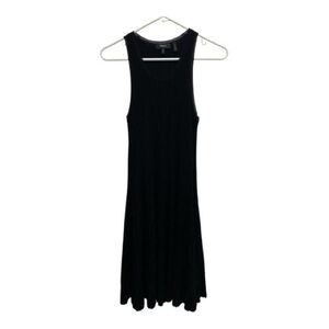 Theory Black Sheath Dress Knee-Length Halter Sleeveless Cocktail